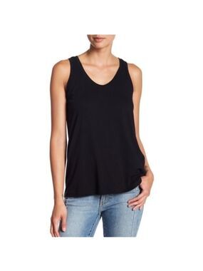 SUSINA Cinch Back Tank Top
